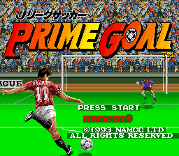 J. League Soccer Prime Goal Title Screen